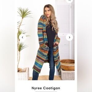 Cienna designs mohair Nyree coatigan. S/M.